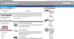 Desktop Screenshot of laminatorstore.com